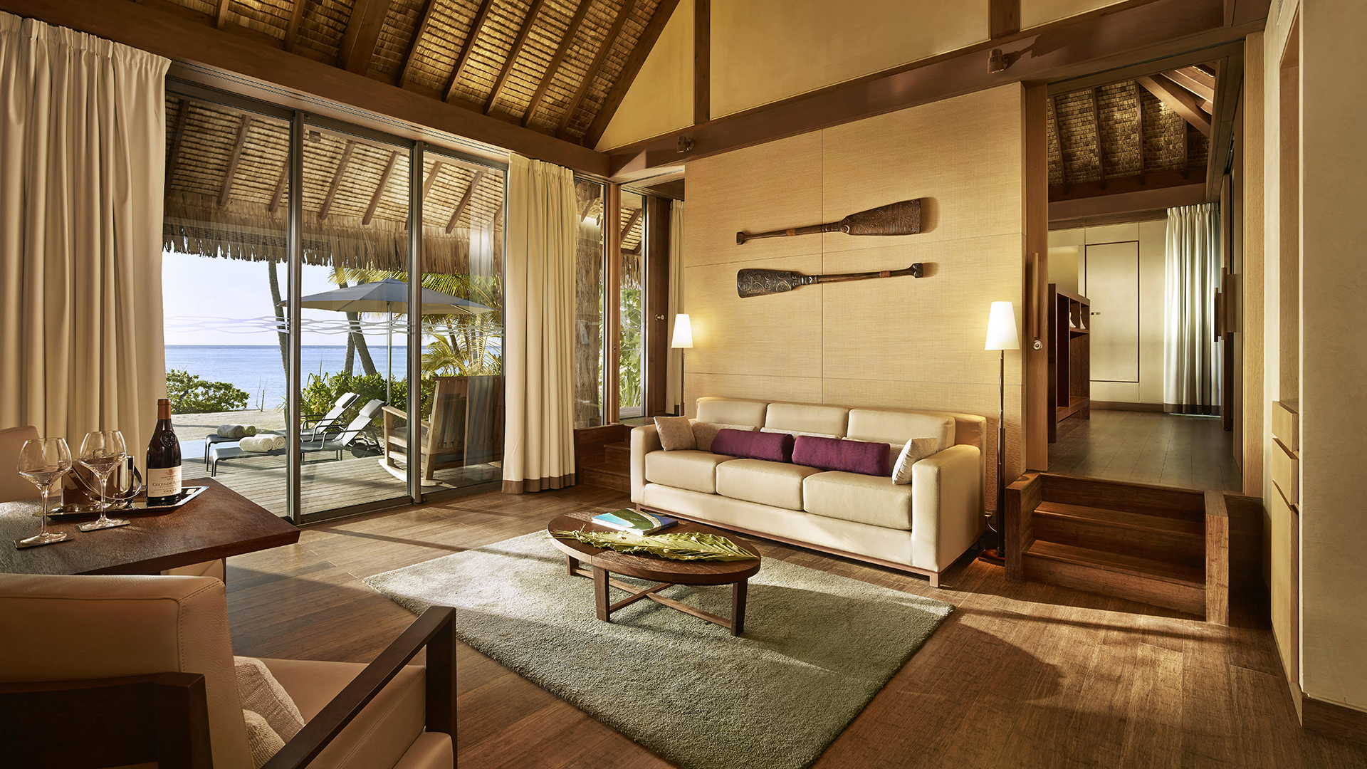  Worldwide, French Polynesia, The Brando, Living Room
