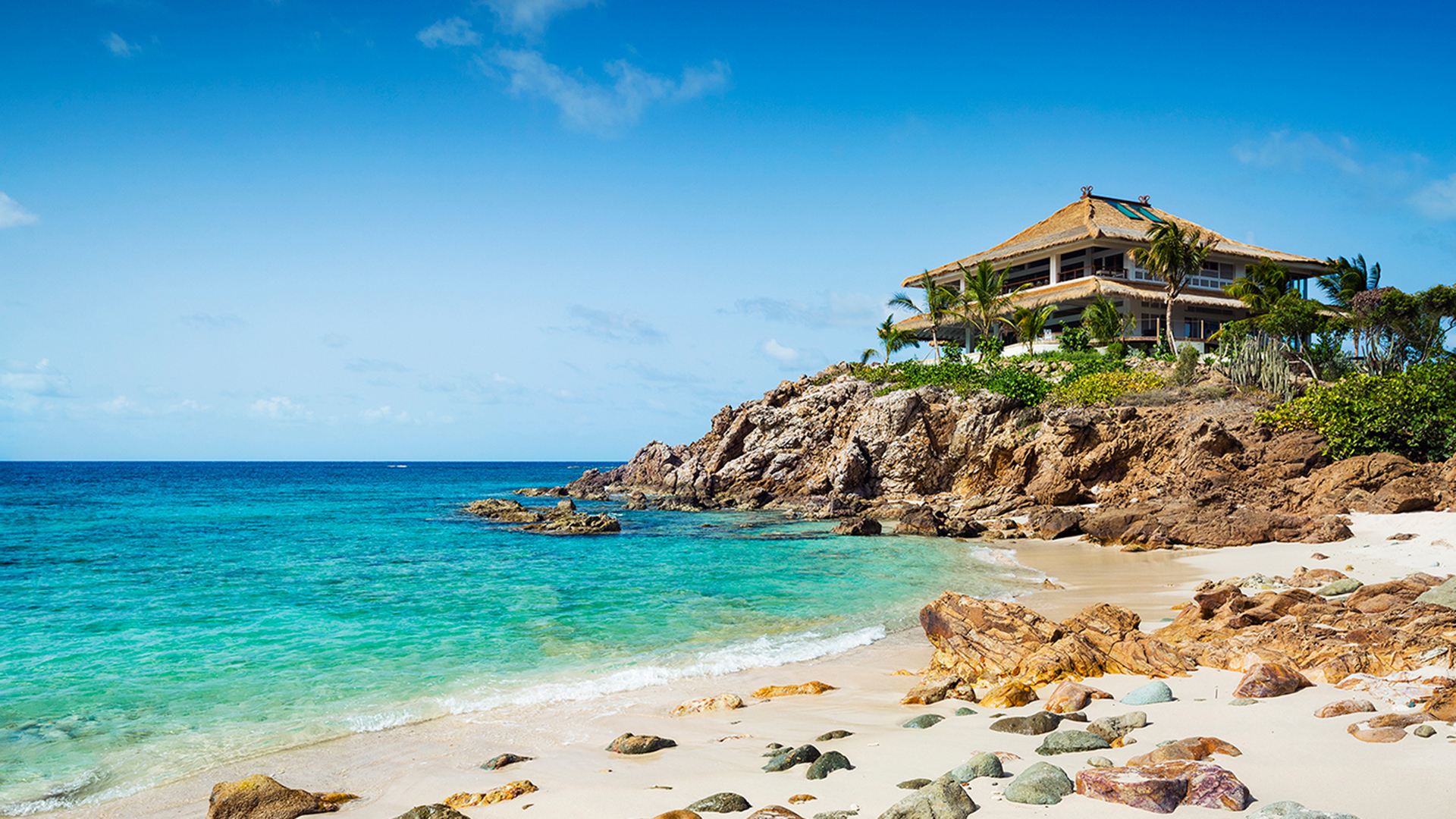 Caribbean, British Virgin Islands, Moskito Island, Headland House
