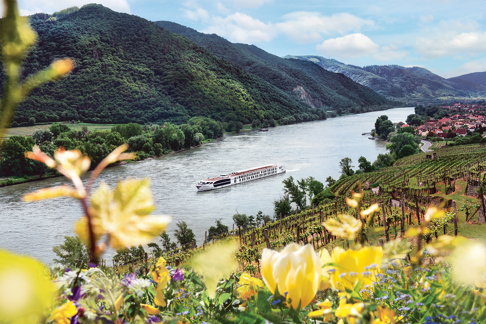 S.S. Maria Theresa sailing through the Wachau Valley
