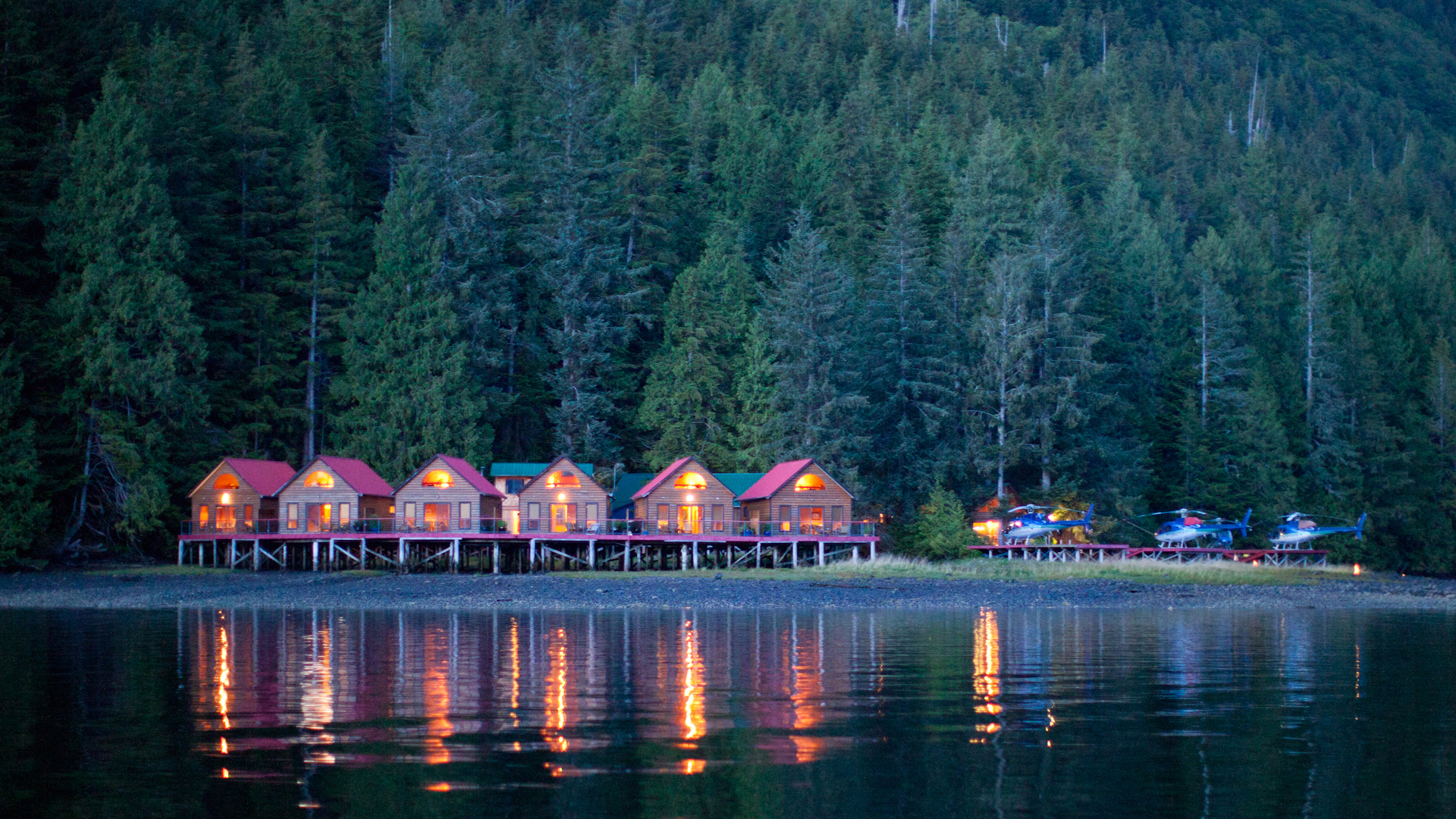 North America, Nimmo Bay, Cabins
