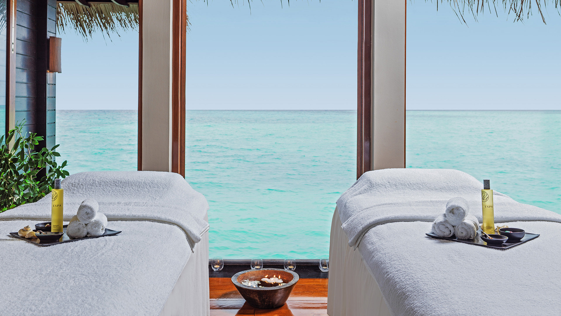 Indian Ocean, Maldives, One&Only Reethi Rah, Couples spa suite