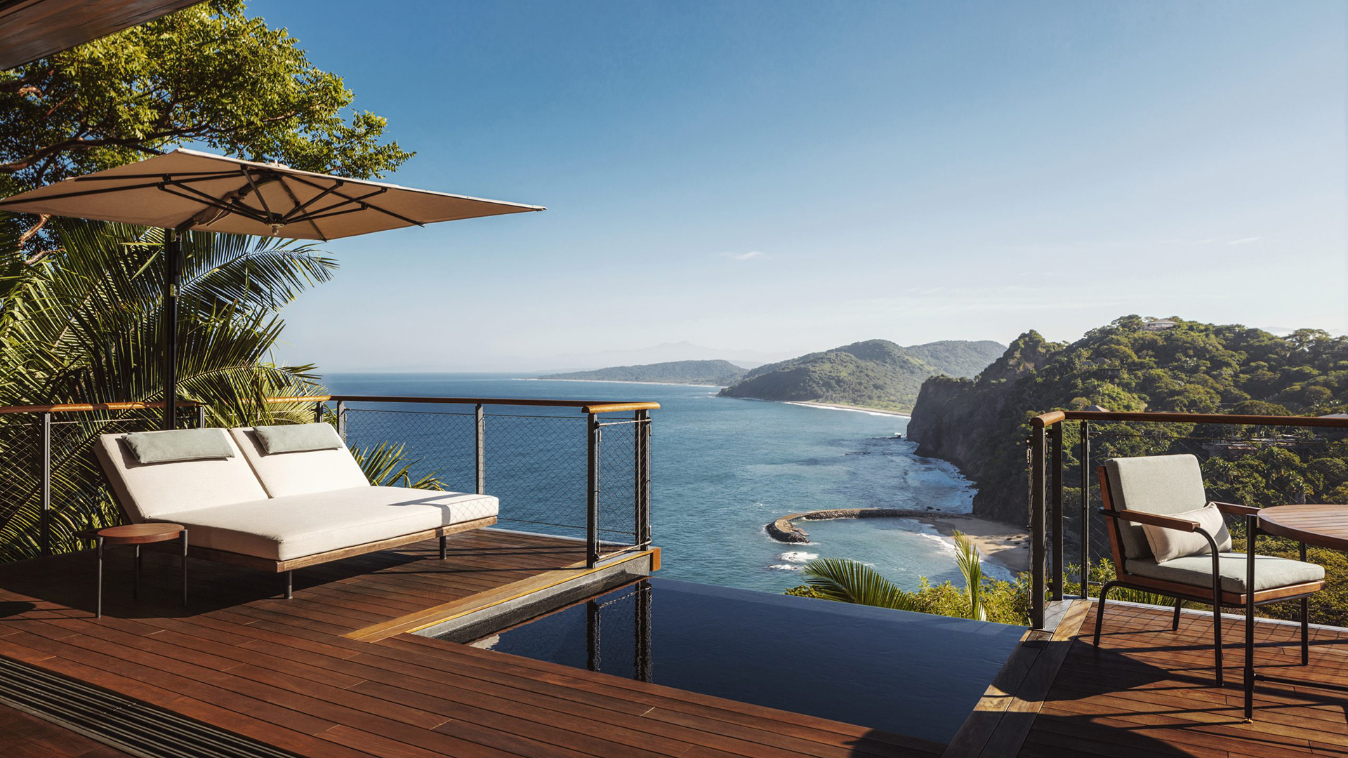 Caribbean, Mexico, One&only Mandarina, Panoramic deck view