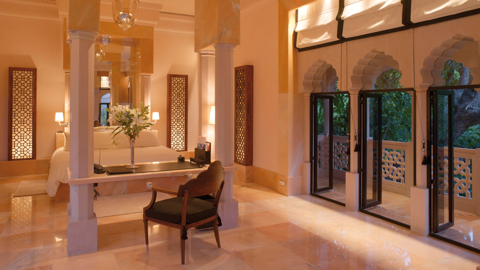 Worldwide, India, Amanbagh, Haveli suite terrace