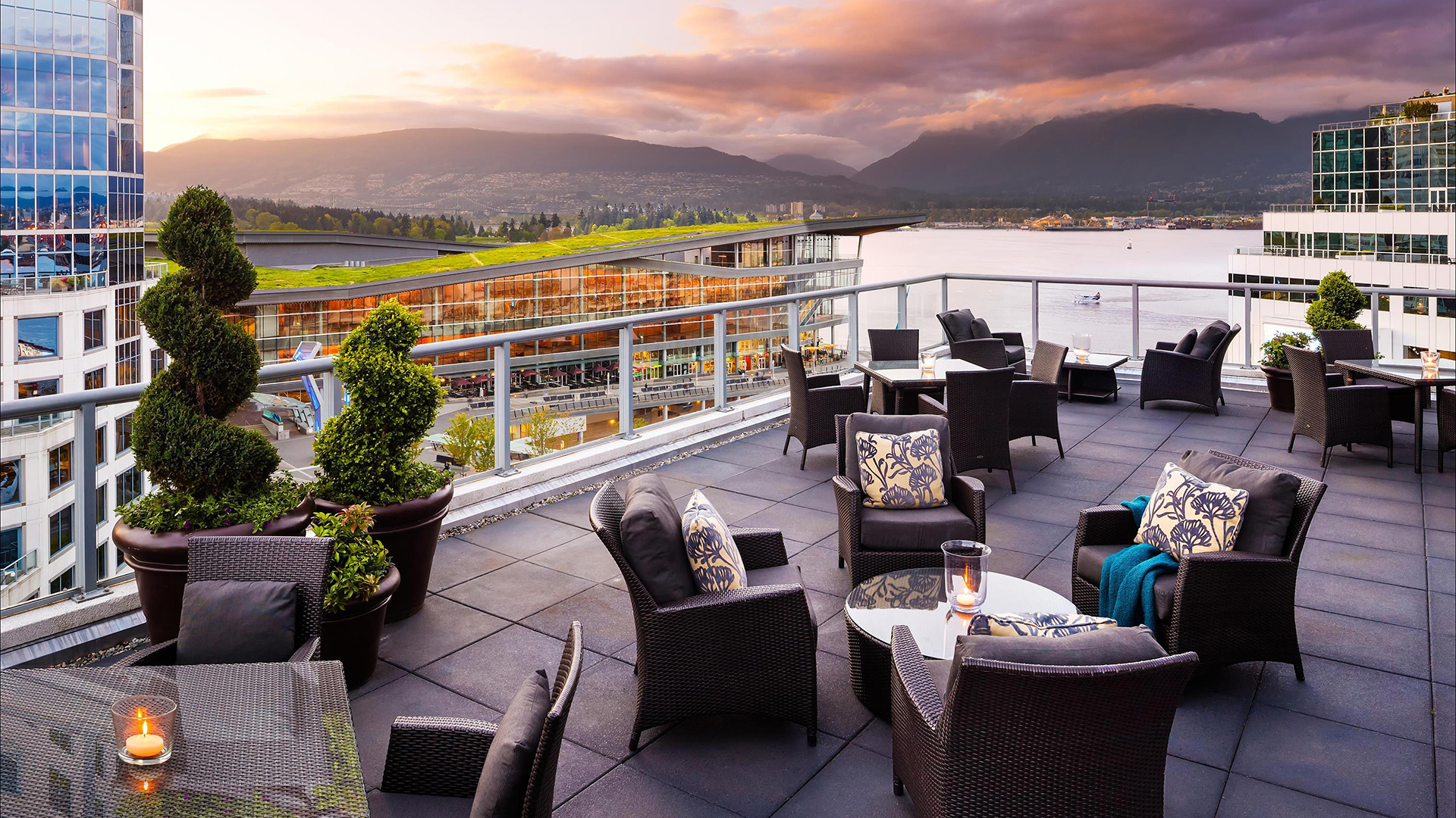  North America & Canada, Vancouver, British Columbia, Fairmont Waterfront, Gold Terrace