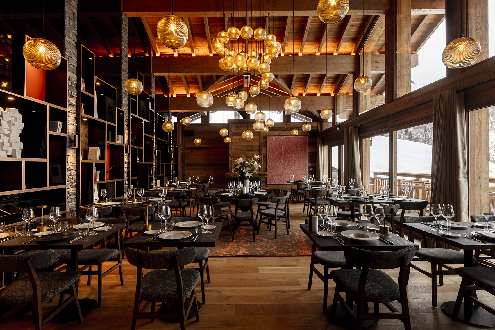 Ski & Snow, France, St Martin de Belleville, M Lodge, dining room 