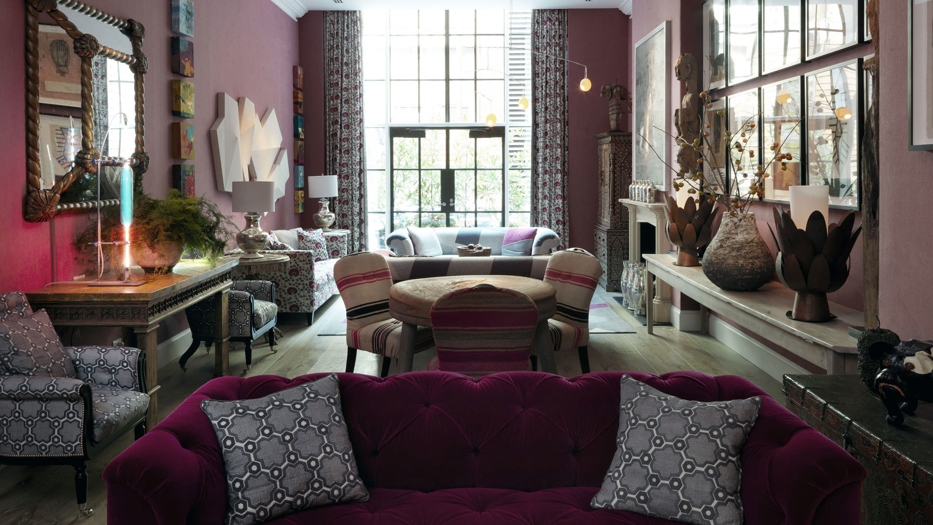  USA, Luxury New York Holidays, Crosby Street Hotel, Drawing Room