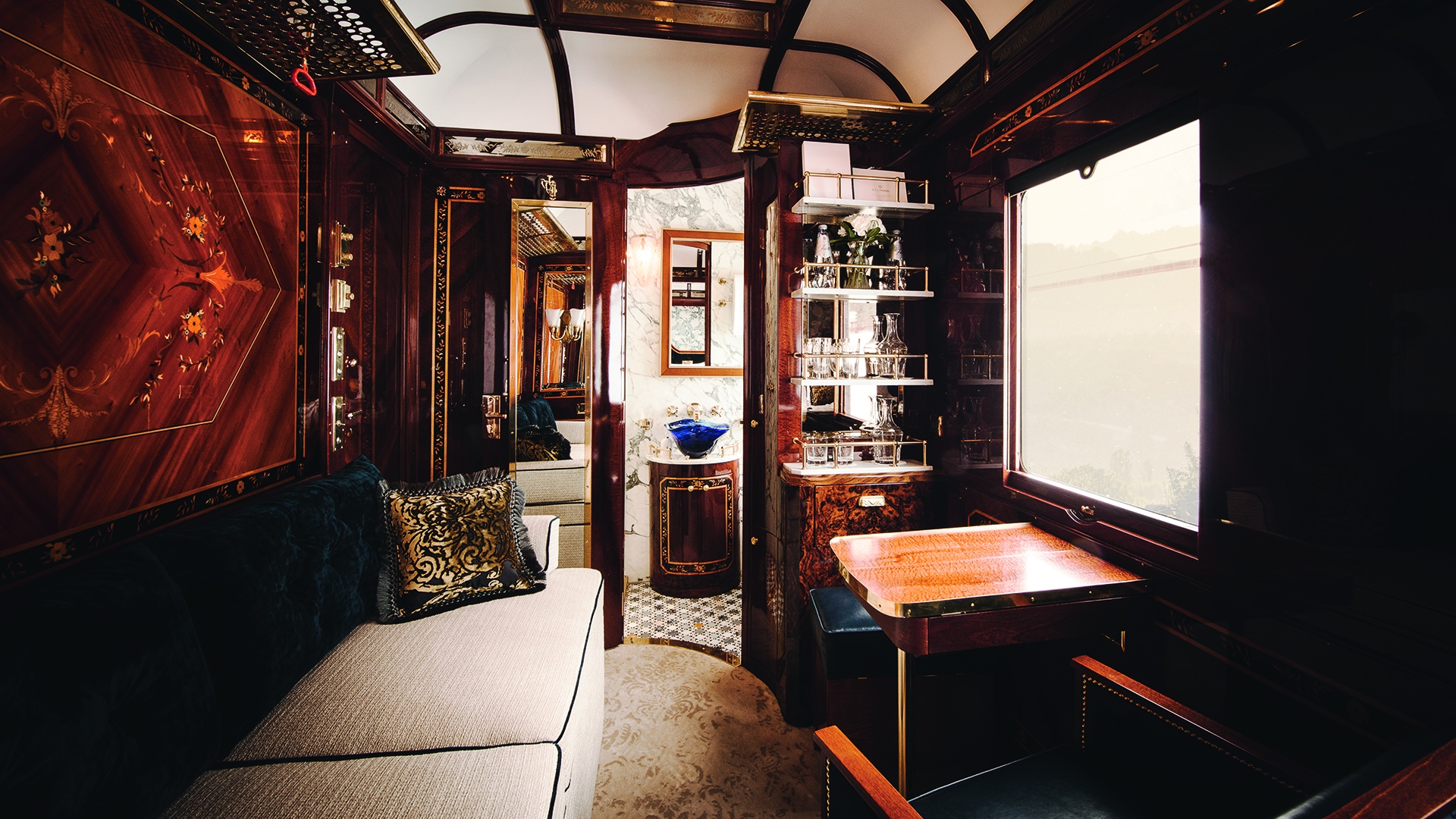Europe, Italy, Venice Simplon-Orient-Express A Belmond Train Europe, Suite