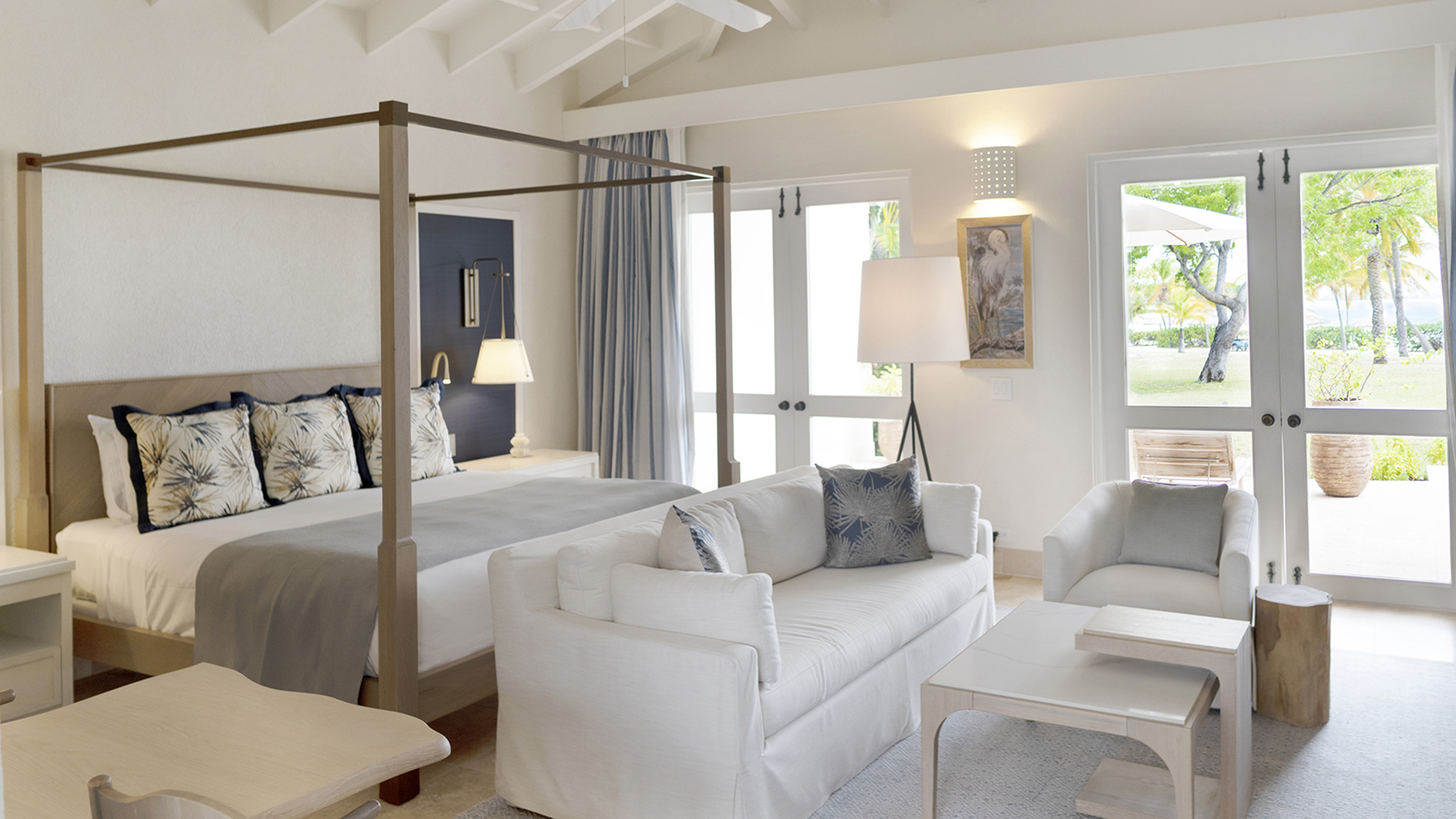 Caribbean, Antigua, Jumby Bay, Beachside Suite