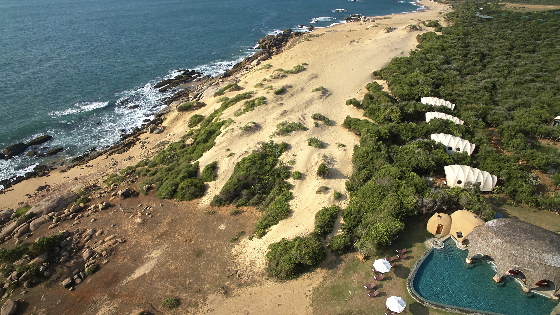  Worldwide, Sri Lanka, Wild Coast Tented Lodge, Aerial
