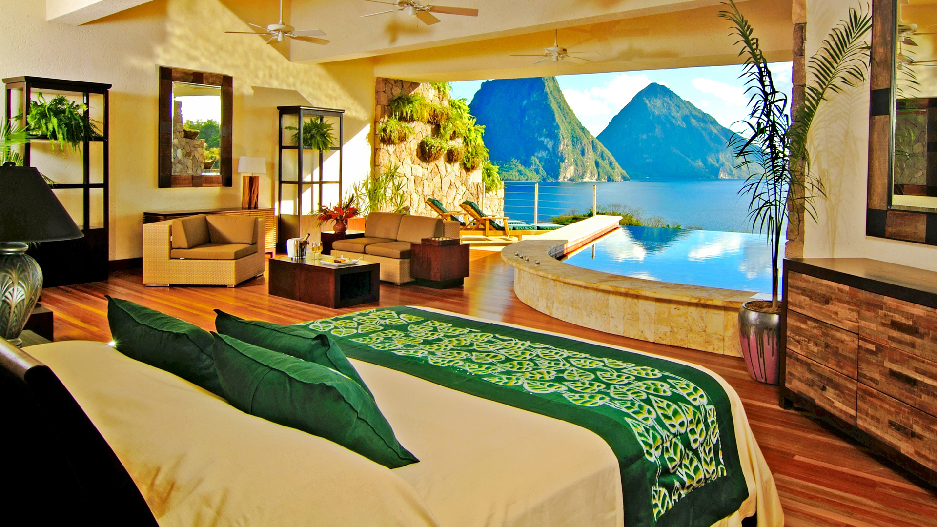 Caribbean, St Lucia, Jade mountain club, Star Sanctuary