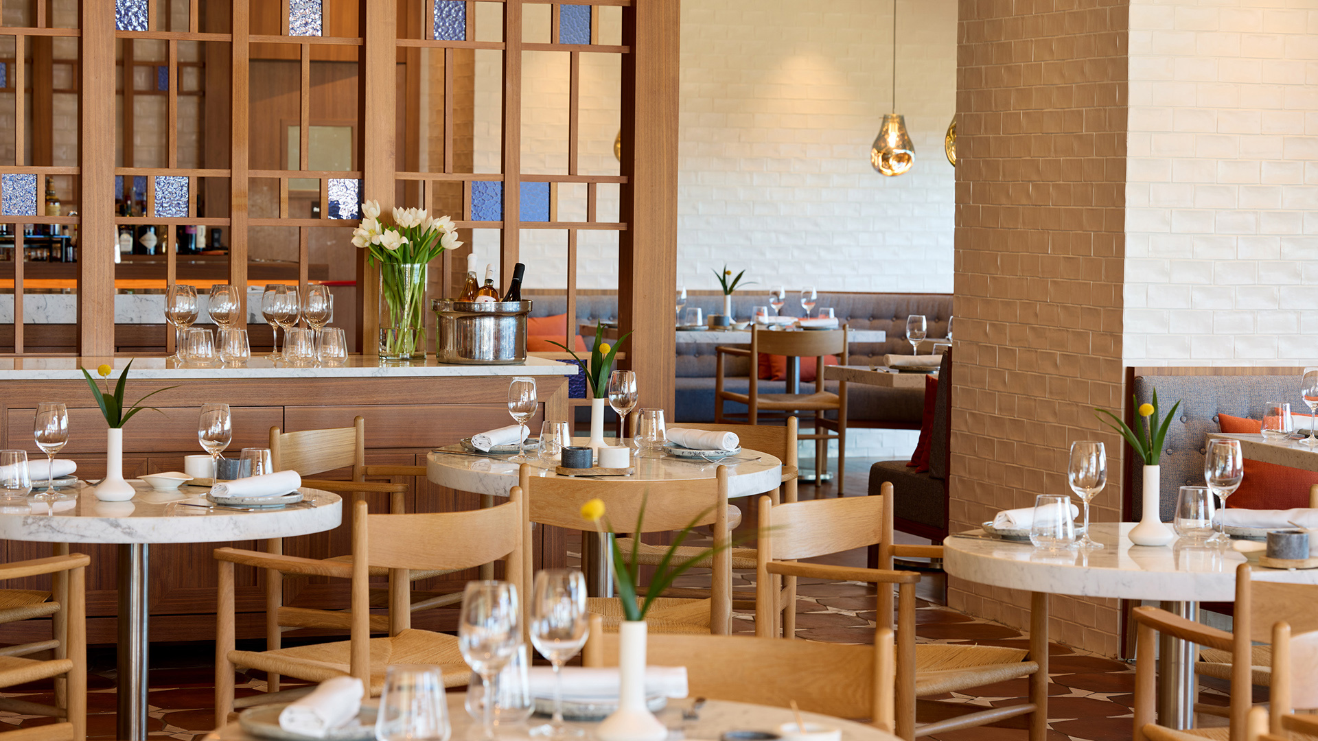 Europe, Greece, Corfu, Angsana Corfu, Restaurant Seating