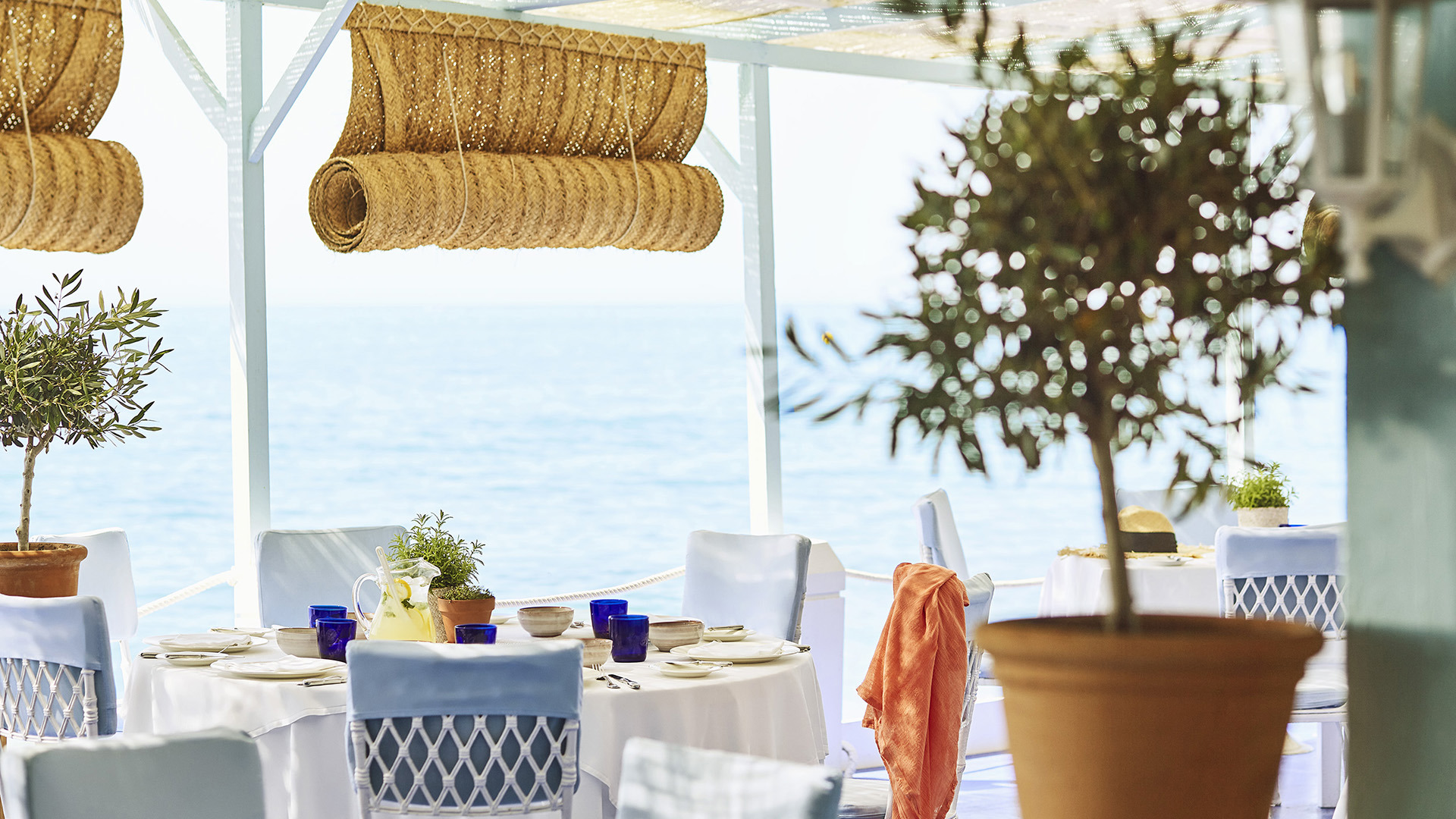 Europe, Spain, Marbella Club Hotel, Beach Bar