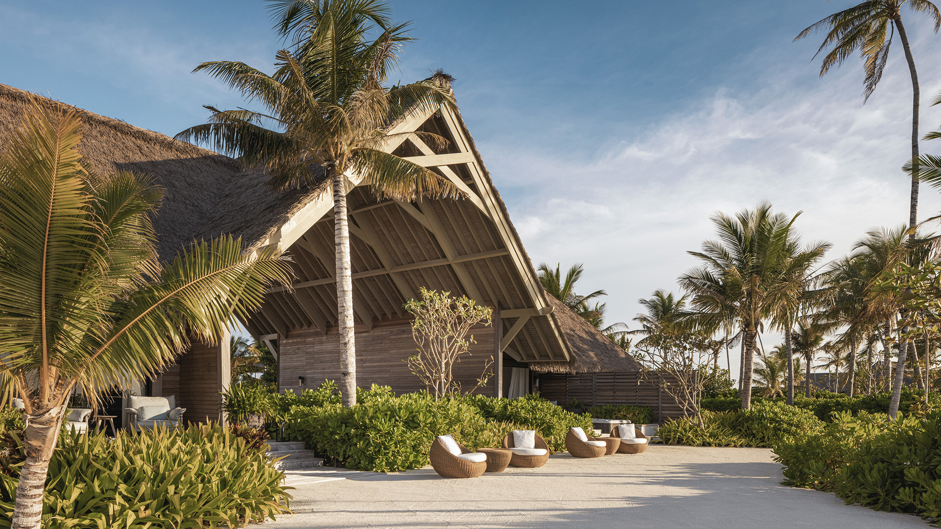 Indian Ocean, Maldives, Waldorf Astoria Ithaafushi Private Island, Exterior