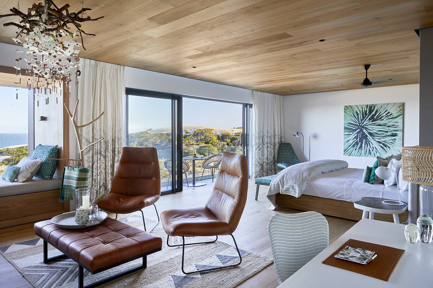 Africa, South Africa, Morukuru Family De Hoop Nature Reserve, lodge ocean view suite 