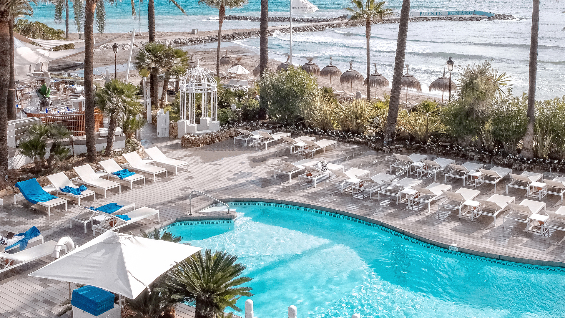 Europe, Spain, Costa del Sol, Puente Romano Beach Resort, Swimming pool