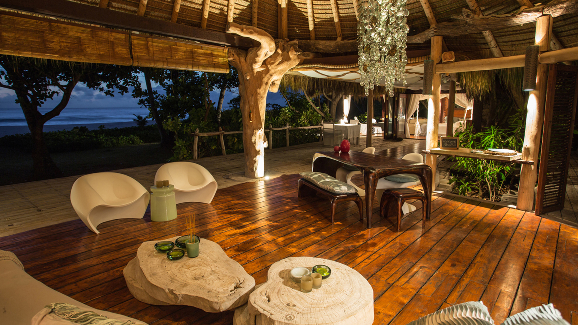 Indian Ocean, Seychelles, North Island, Presidential Villa Living Area