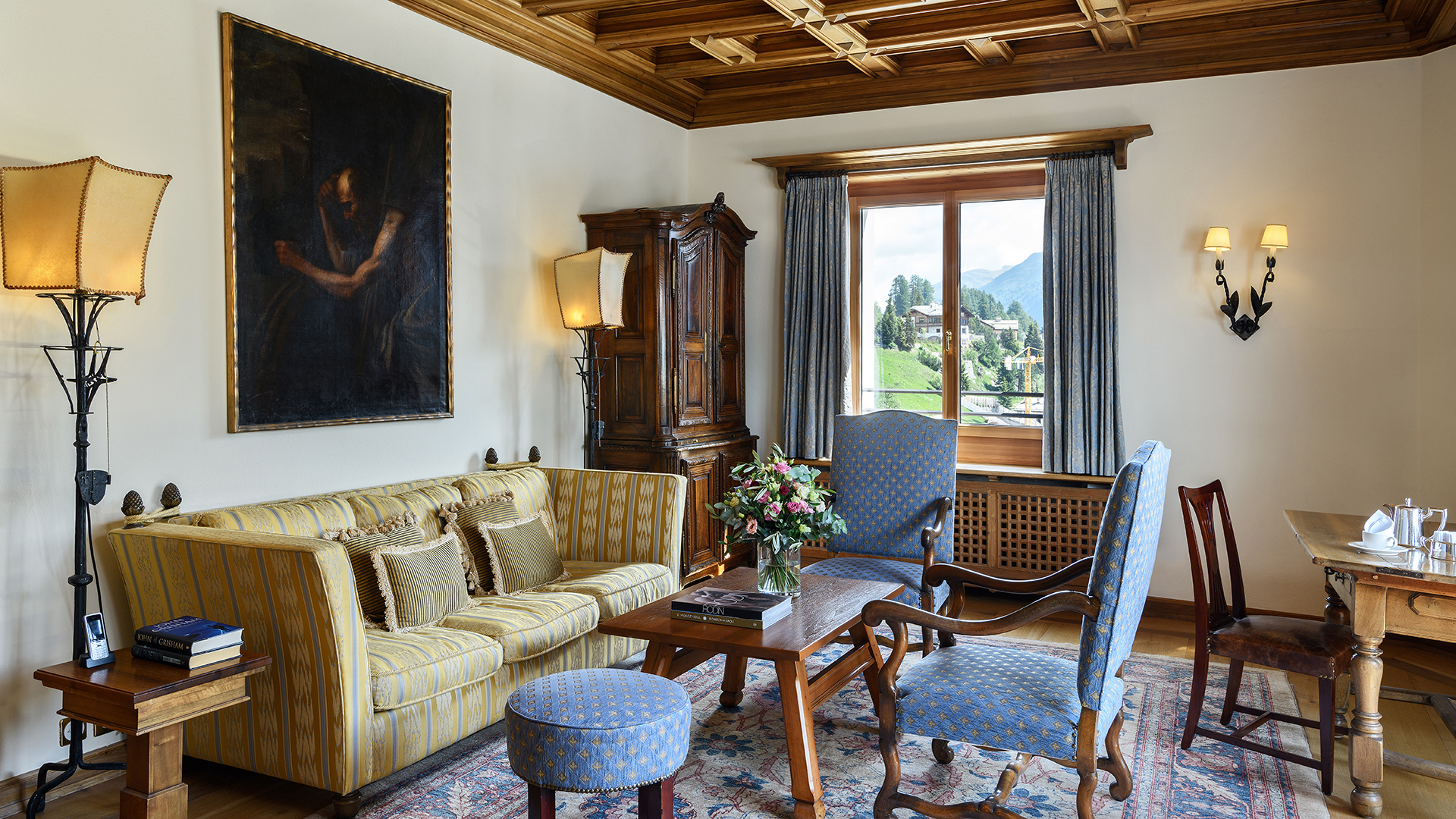 Ski & Snow, St Moritz, Switzerland, Badrutt's Palace Hotel, Hitchcock Suite