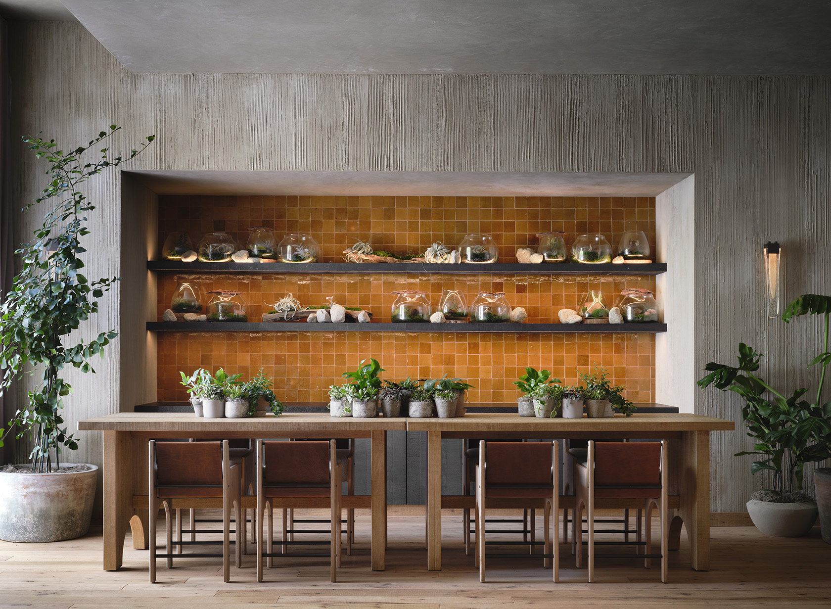 North America, USA, California, 1 Hotel San Francisco, West Lounge Table