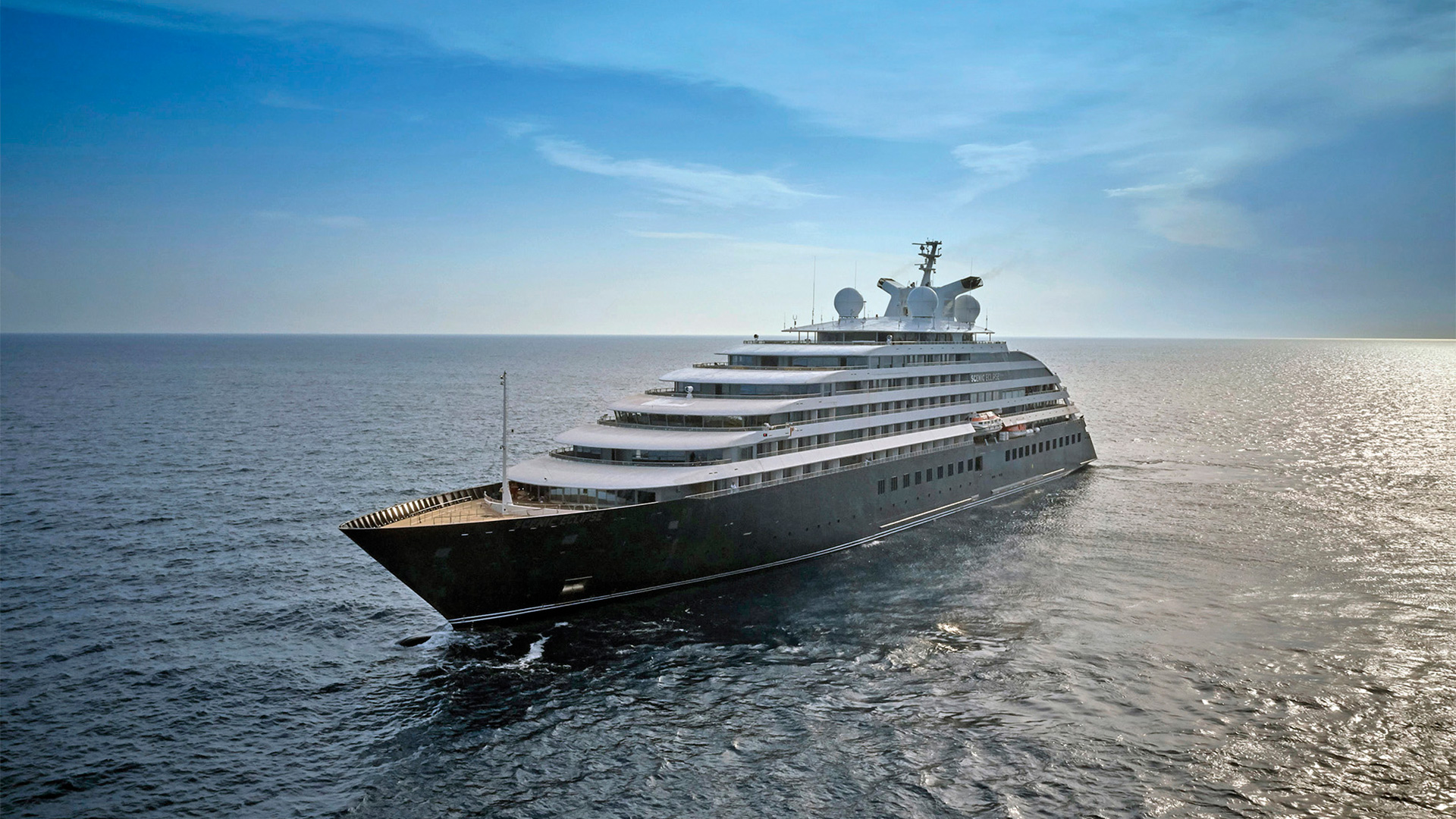 The exterior of the Scenic Eclipse boat