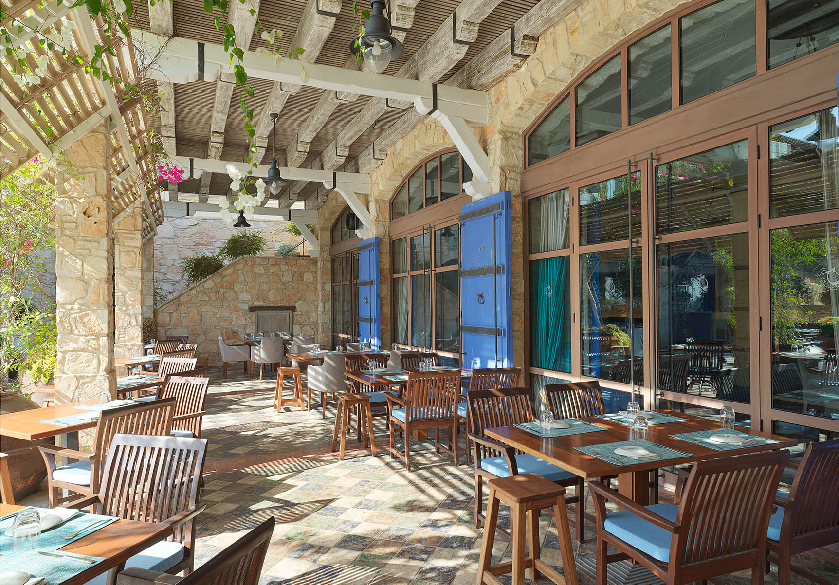 Europe, Cyprus, Columbia Beach Resort, Apollo Tavern Outdoor Dining