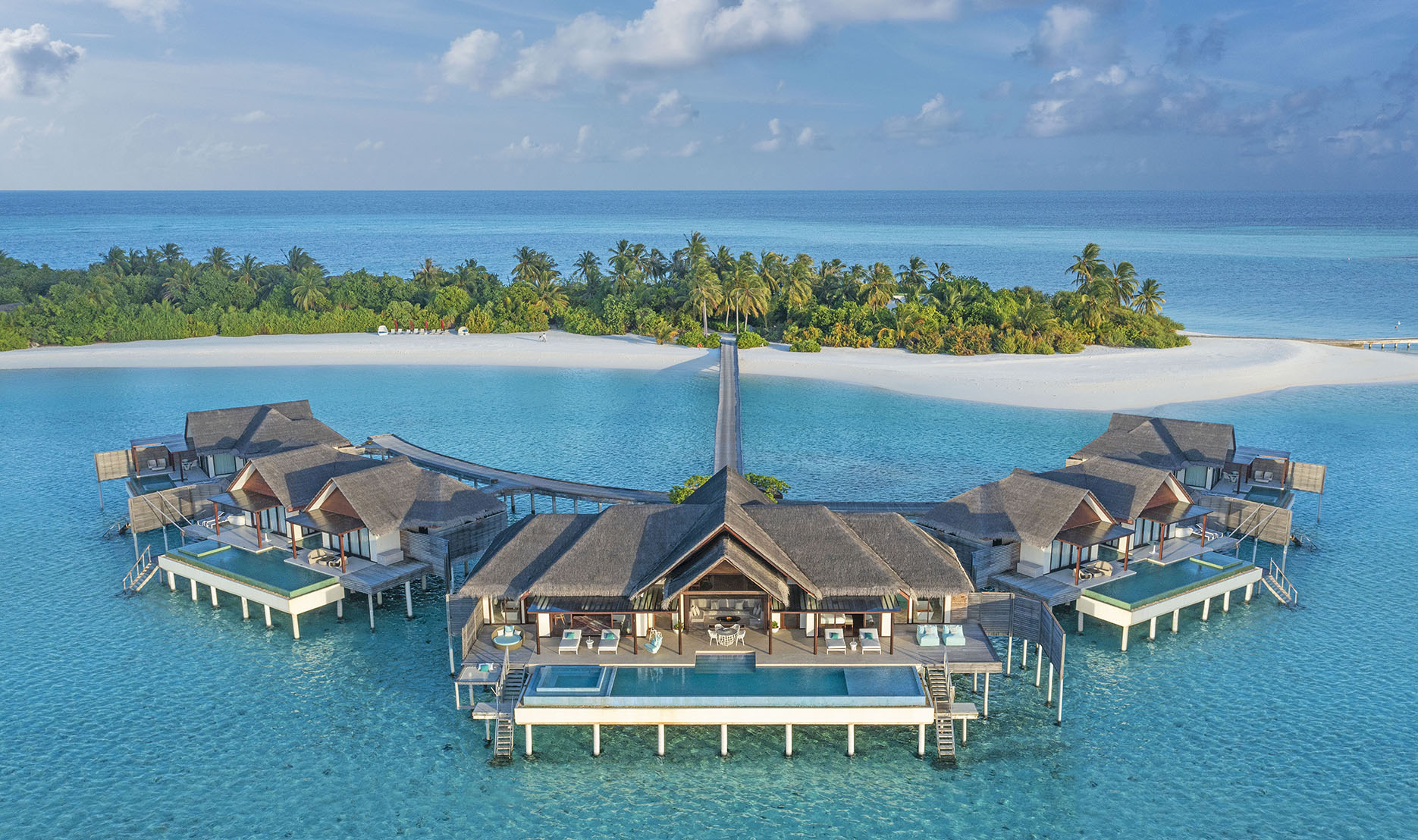 Indian Ocean, Maldives, Niyama Private Islands, The Crescent pool villas