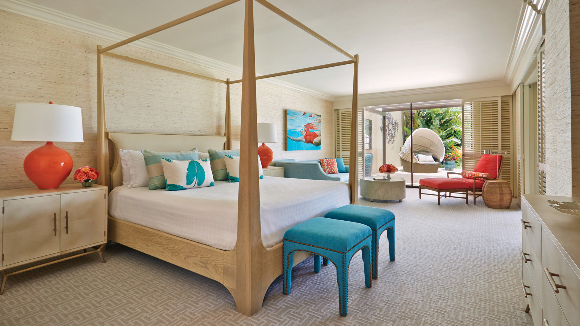 USA, Luxury Hawaii Holidays, Four Seasons Resort Maui at Wailea, Lokelani Suite Master Bedroom