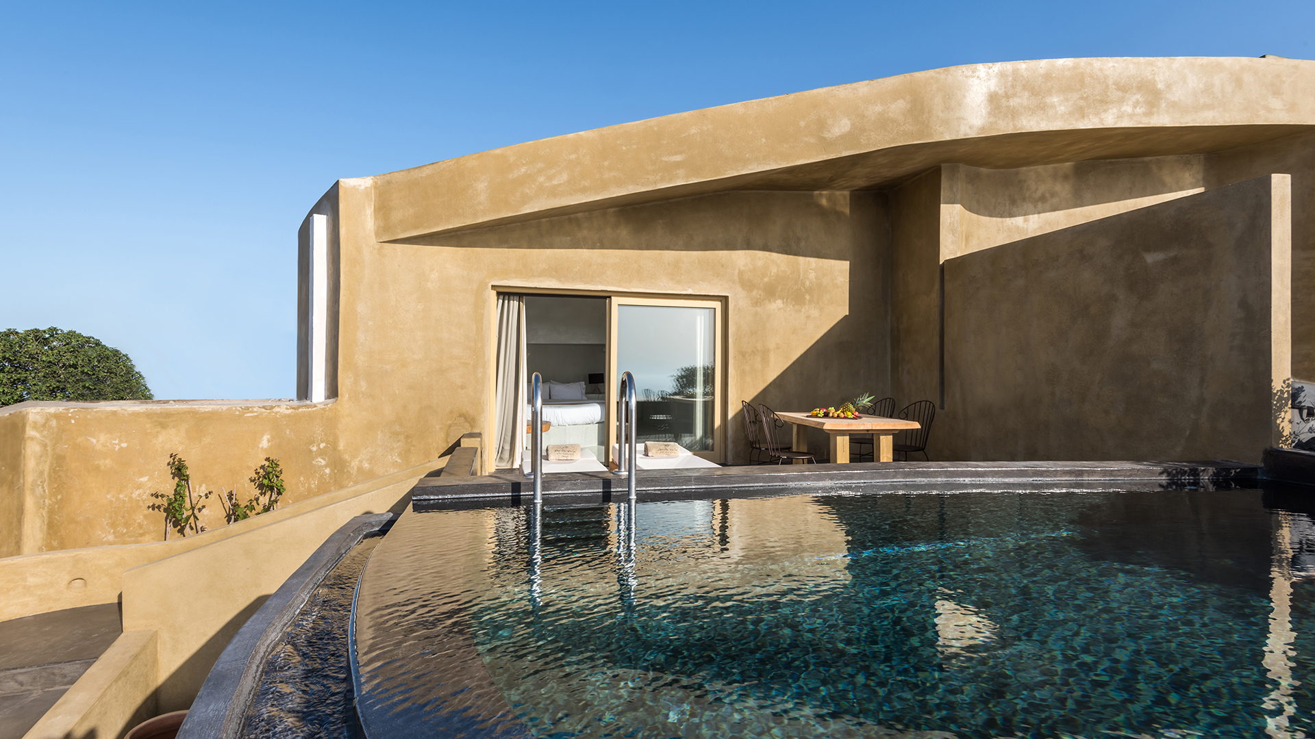 Europe, Greece, Santorini, Andronis Concept Wellness Resort, Three Bed Villa Pool