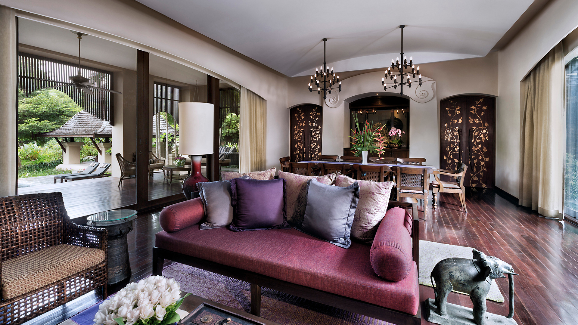  India, Far East & Australasia, Thailand, Four Seasons Resort Chiang Mai, Living Space Interior