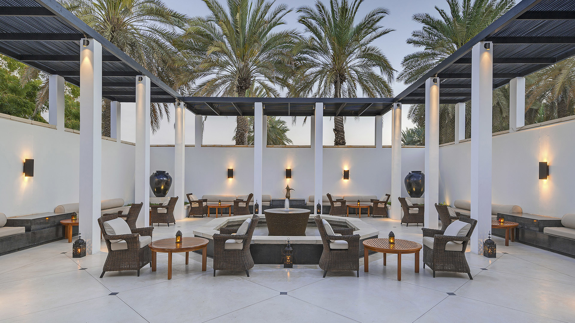 Indian ocean, Oman, The chedi, The courtyard