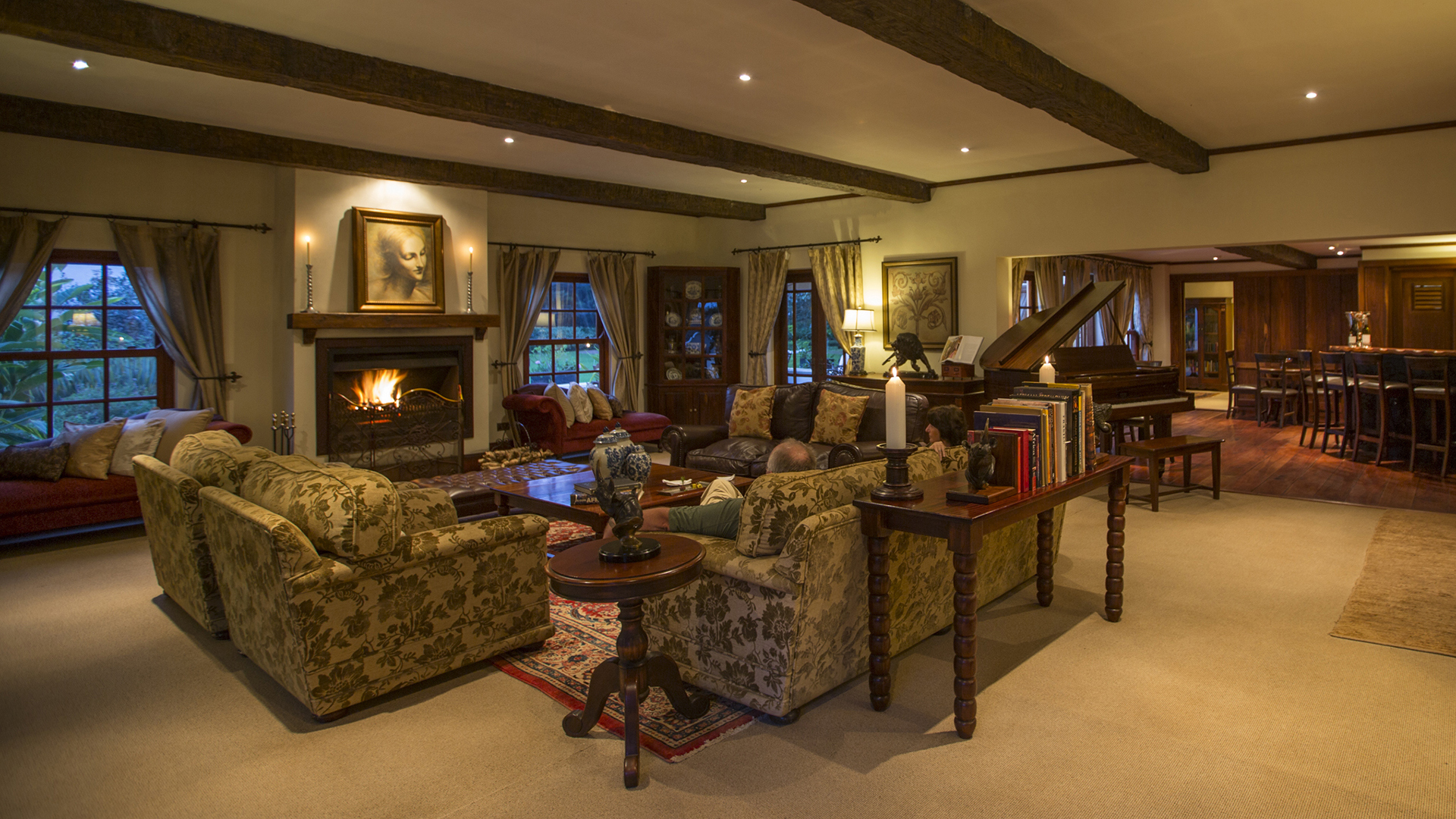 Africa, Luxury Tanzania Holidays, The Manor at Ngorongoro, Main Lounge