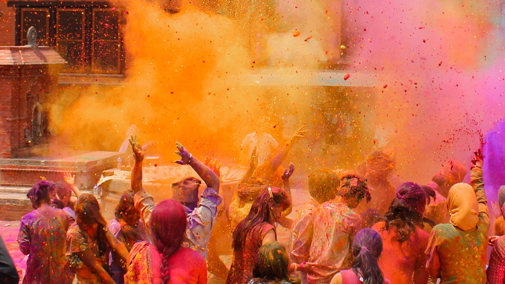 Holi celebration