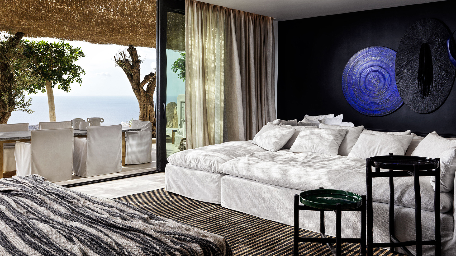 Europe, Greece, Mykonos, Panoptis Escape, One Bed Villa Bedroom