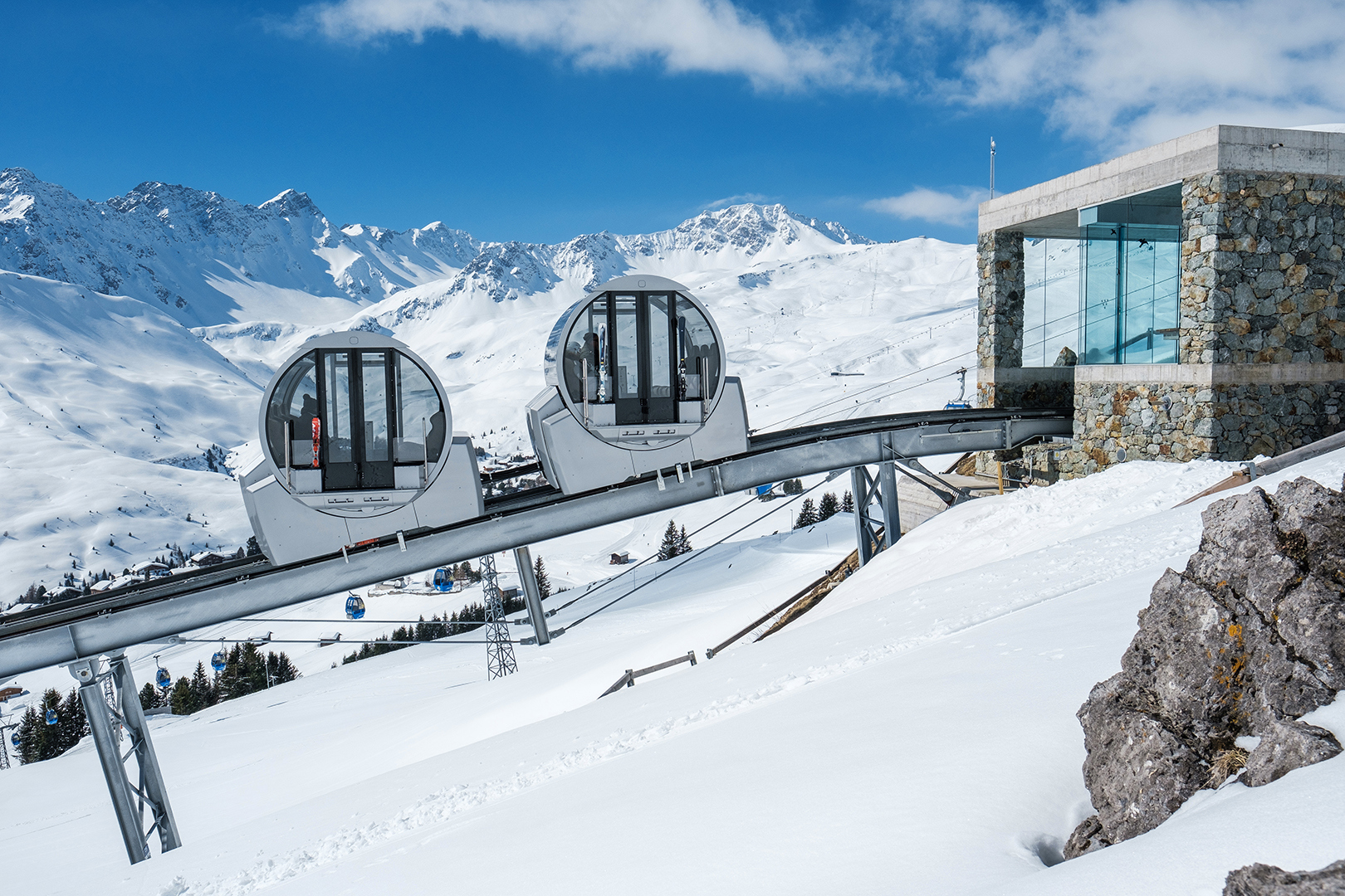 Ski & Snow, Switzerland, Arosa, Tschuggen Grand Hotel, Snow lift