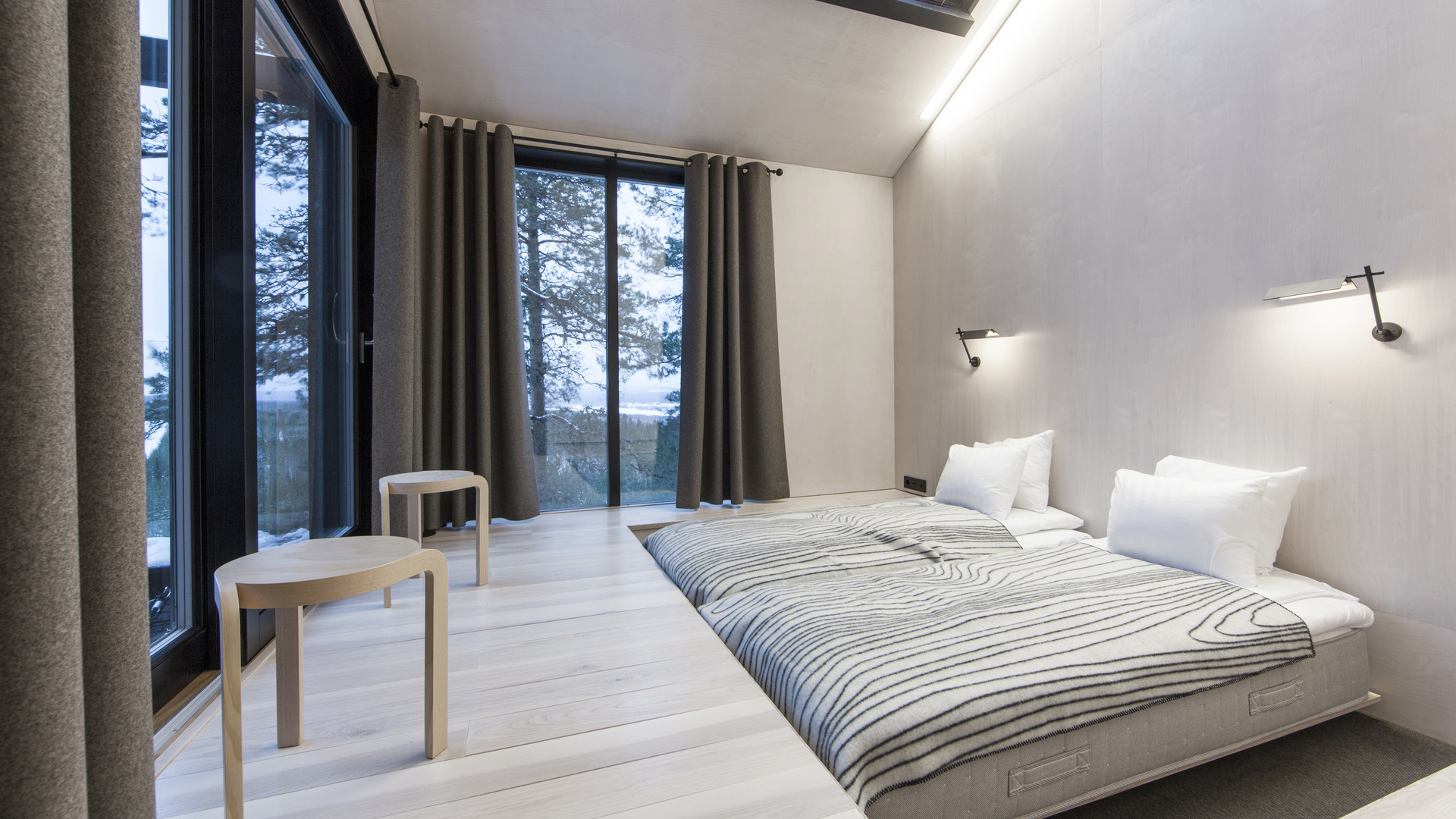 Sweden, Treehotel, 7th Room Bedroom Interior