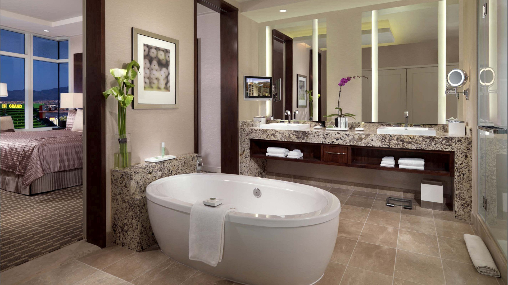  North america & canada, Las vegas, Aria, Bathroom