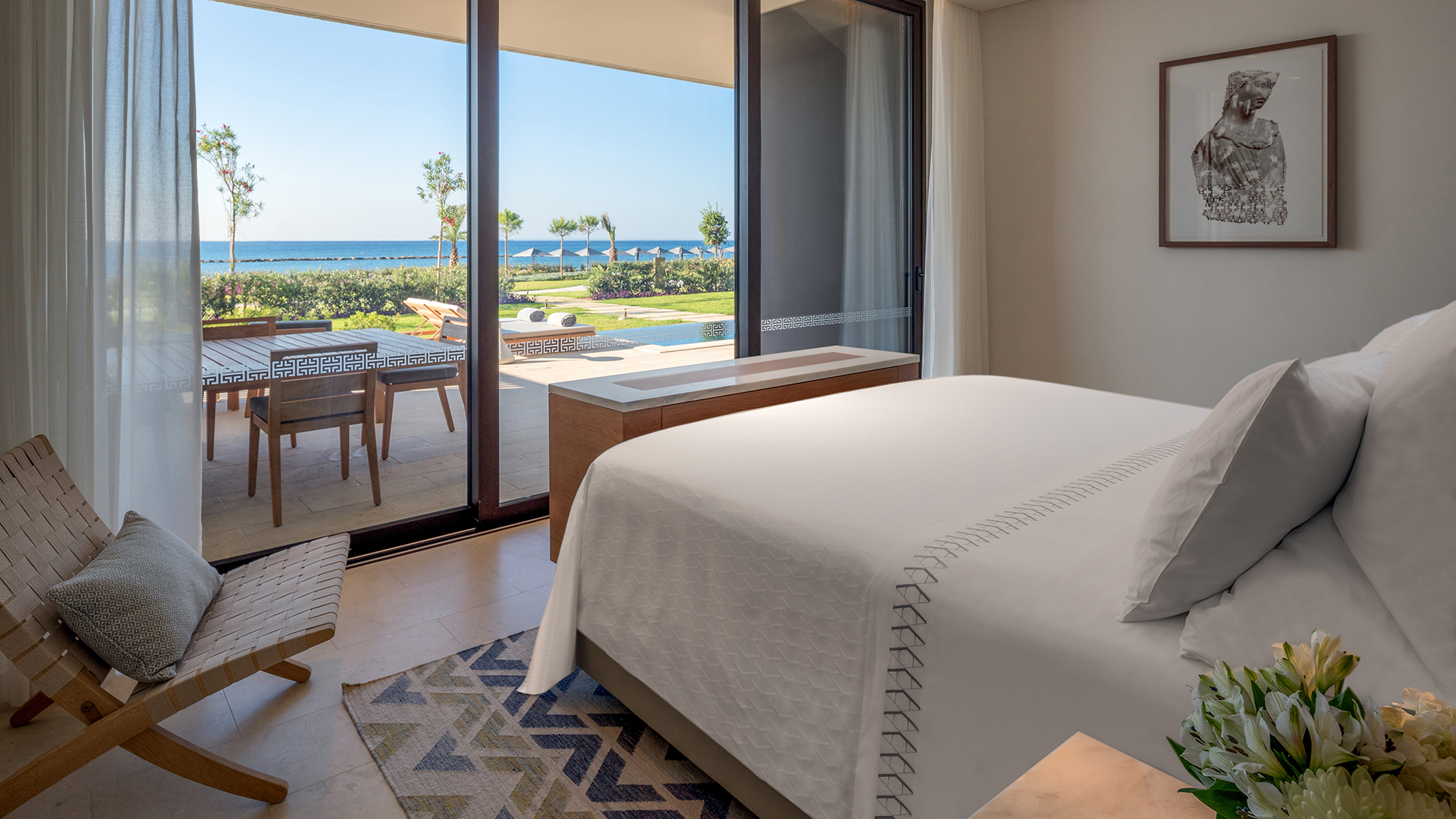 Europe, Cyprus, Amara, Bungalow Bedroom