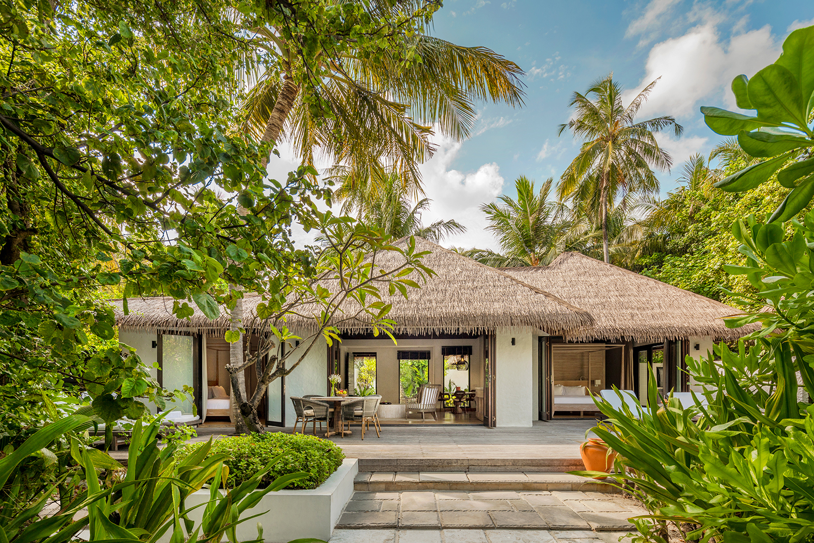 Indian Ocean, Maldives, COMO Maalifushi, Two bedroom villa exterior