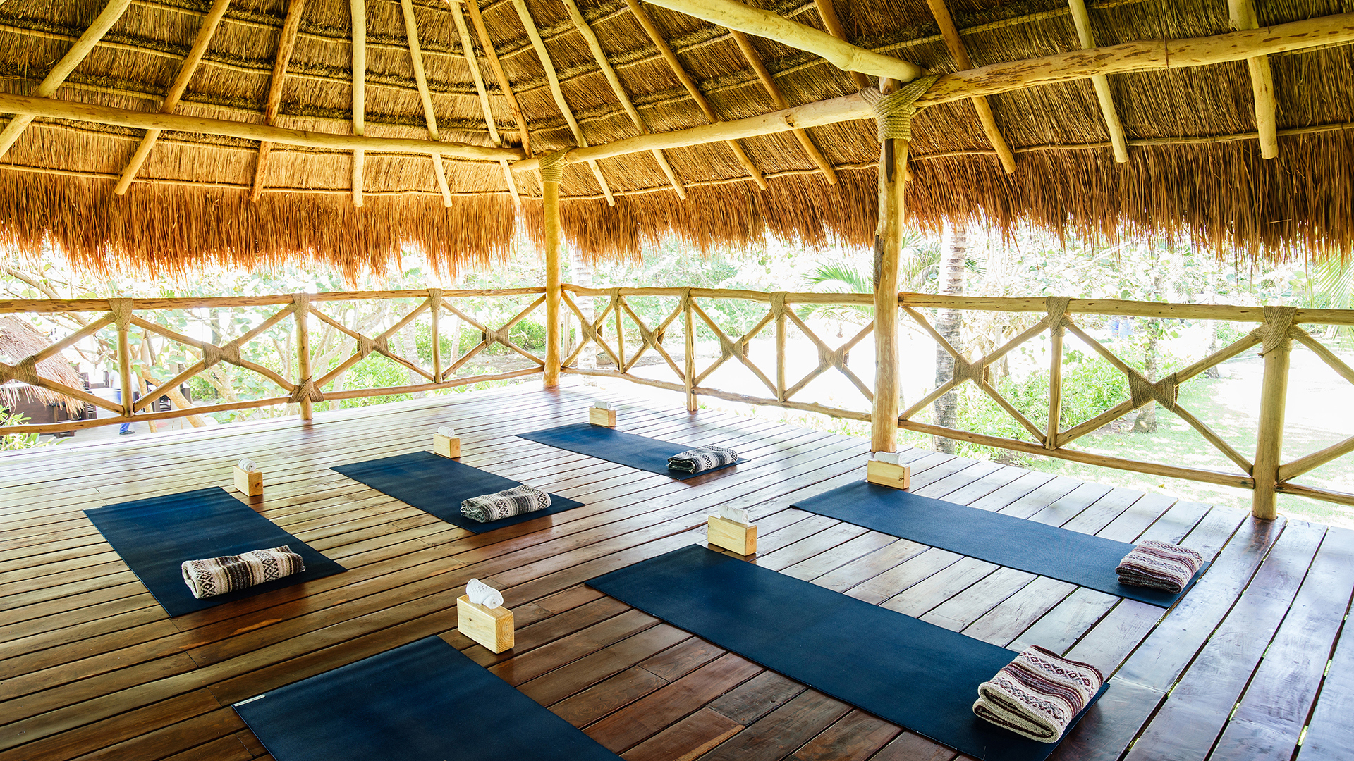 Caribbean, Mexico, Hotel Esencia, Yoga terrace