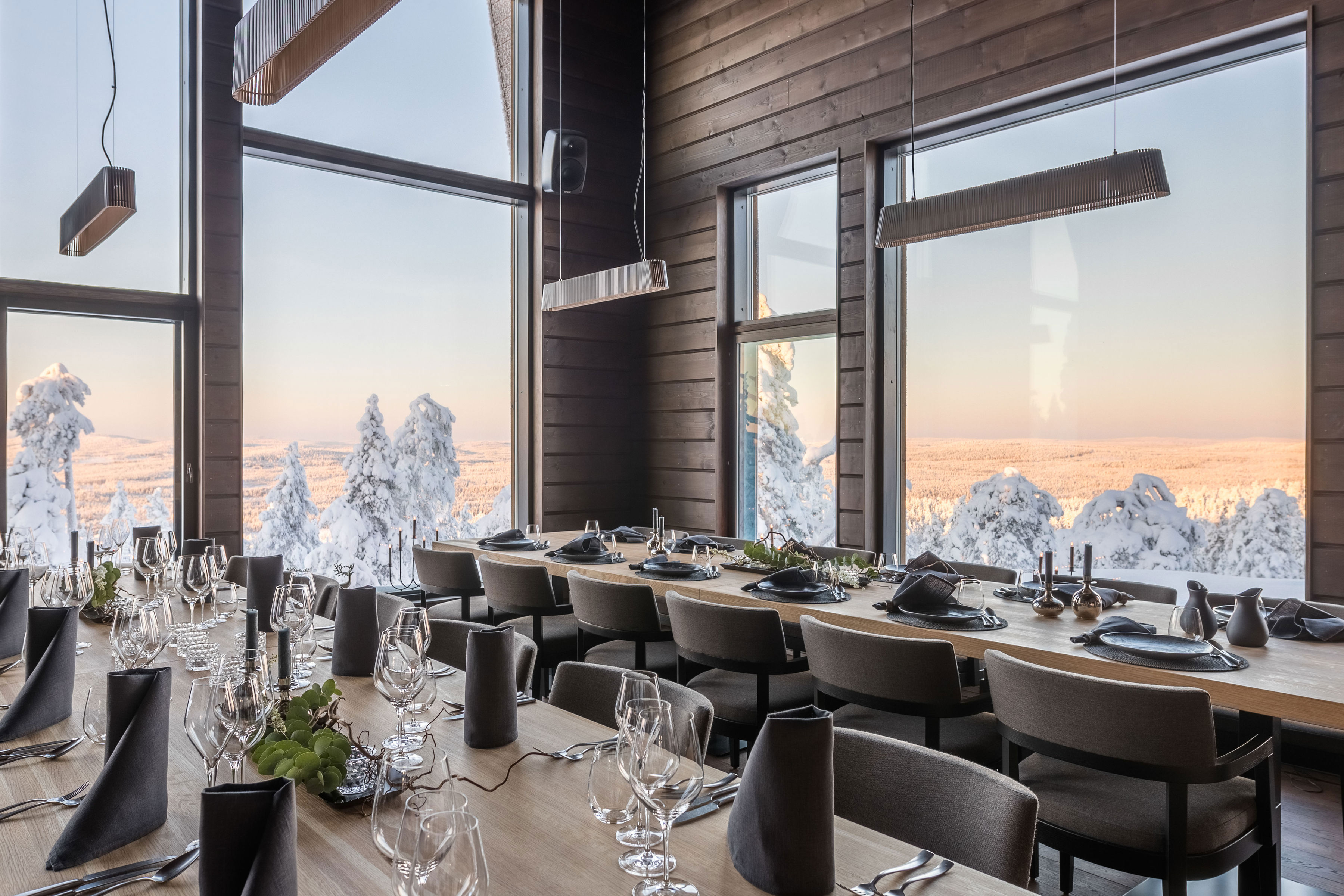 Europe Ski, Finnish Lapland, Octola Private Wilderness, Dining