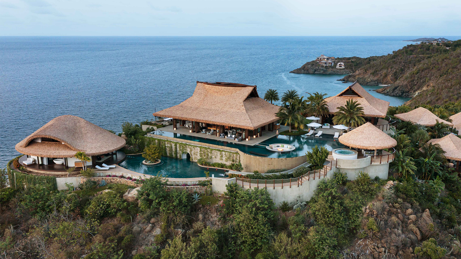 Moskito Island Resort aerial overview