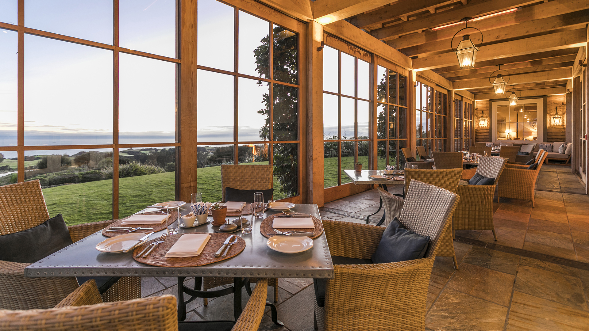  Worldwide, New Zealand, The Farm at Cape Kidnappers, Loggia dining