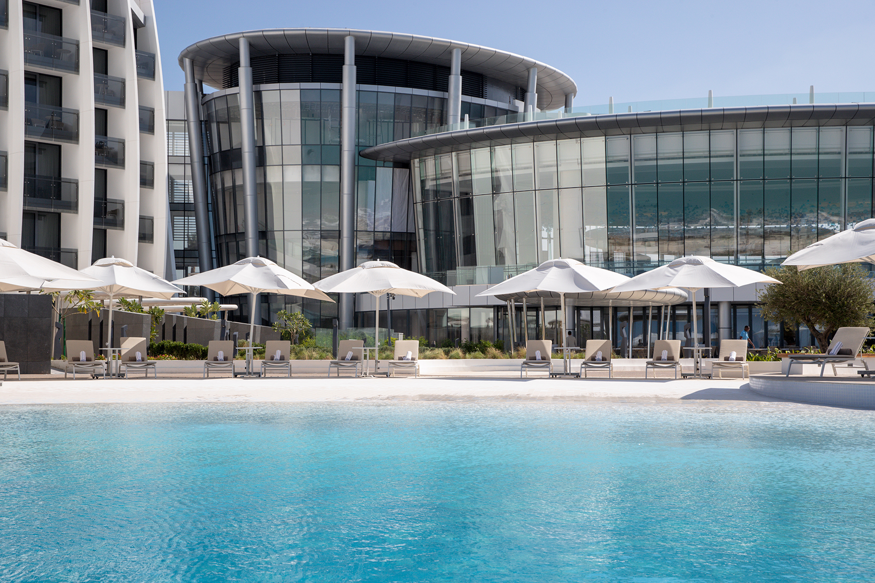Arabia, Abu Dhabi, Jumeirah Saadiyat Island, Pool