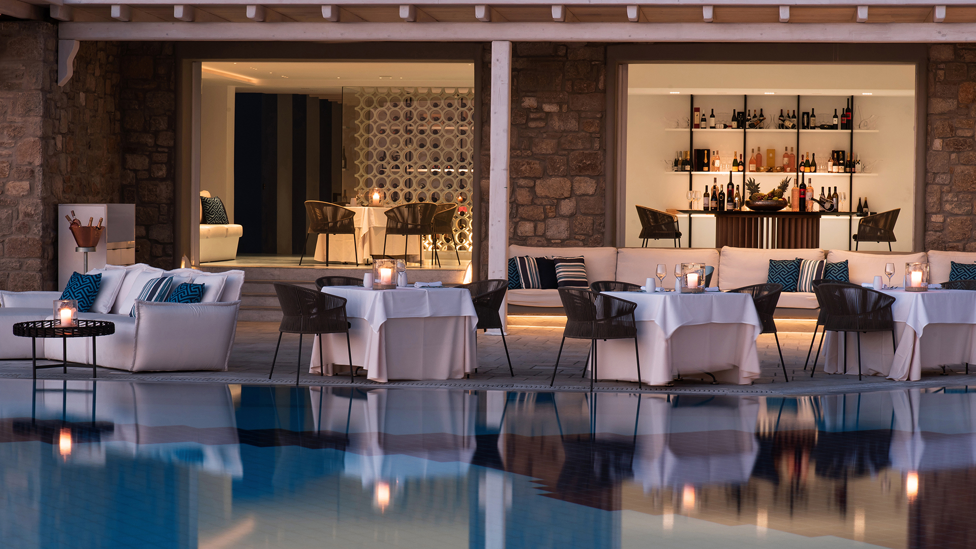 Europe & North Africa, Greece, Mykonos Grand Hotel, Nama Restaurant
