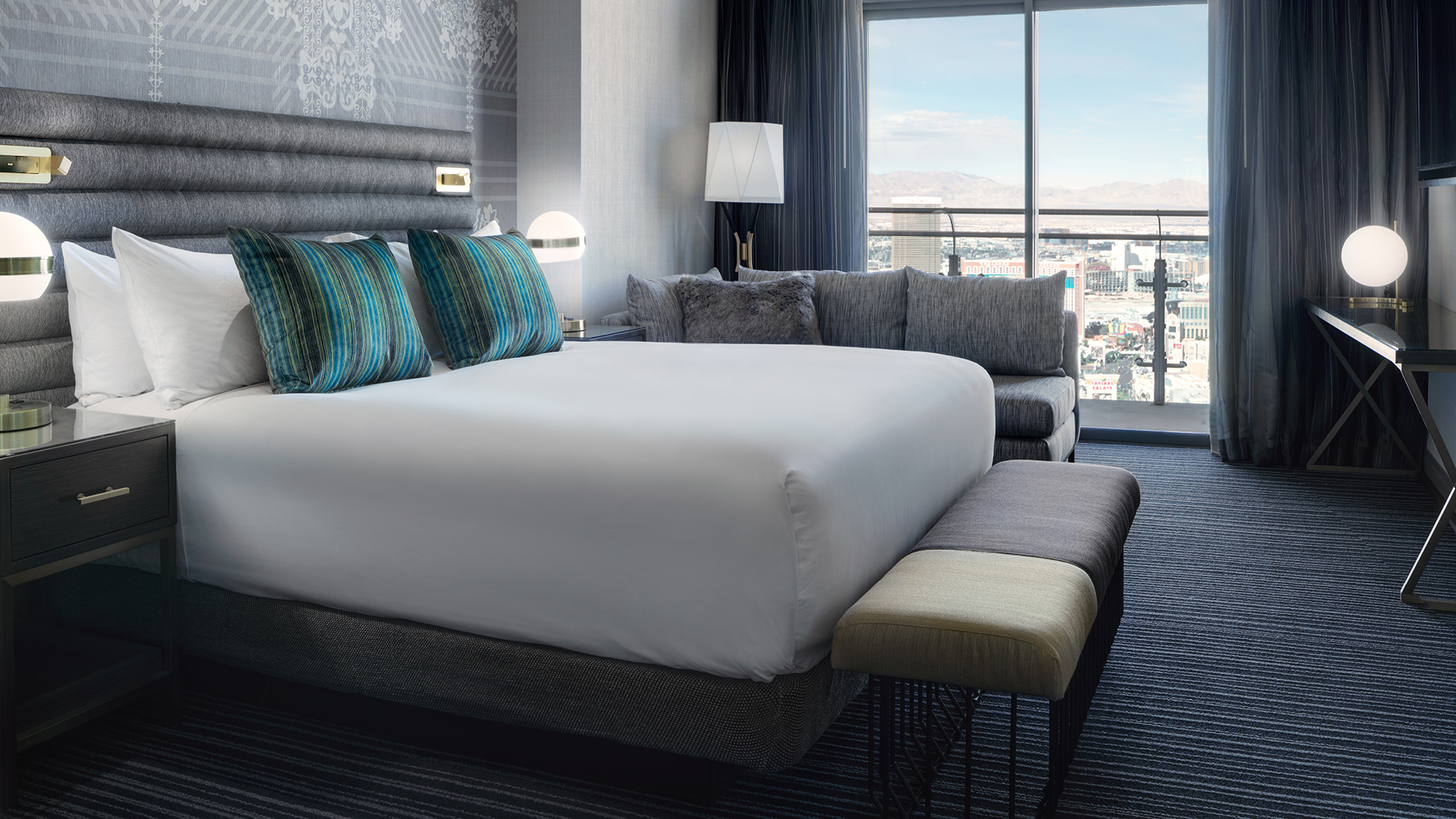  North America & Canada, Las Vegas, The Cosmopolitan of Las Vegas, Terrace Suite bedroom