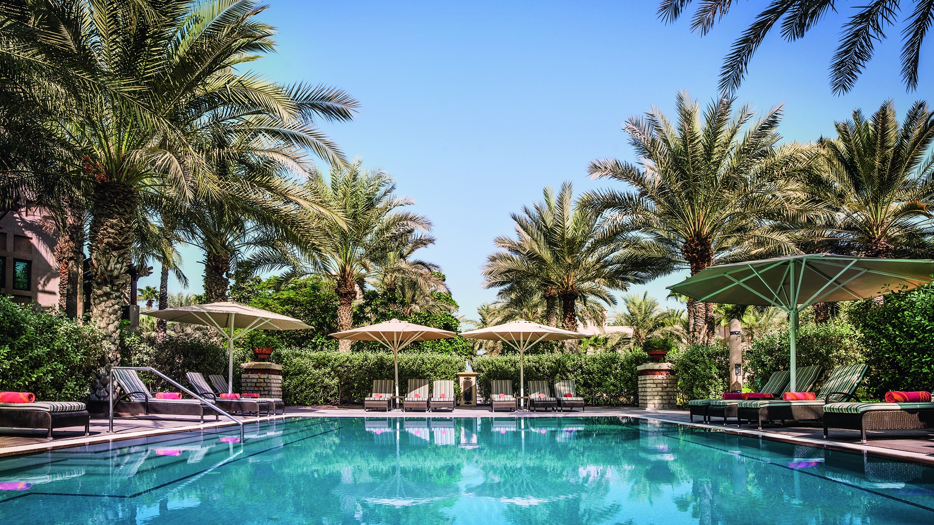 Indian Ocean, Arab Emirates, Dubai, Jumeirah Dar Al Masyaf, Arabian Summerhouse private pool