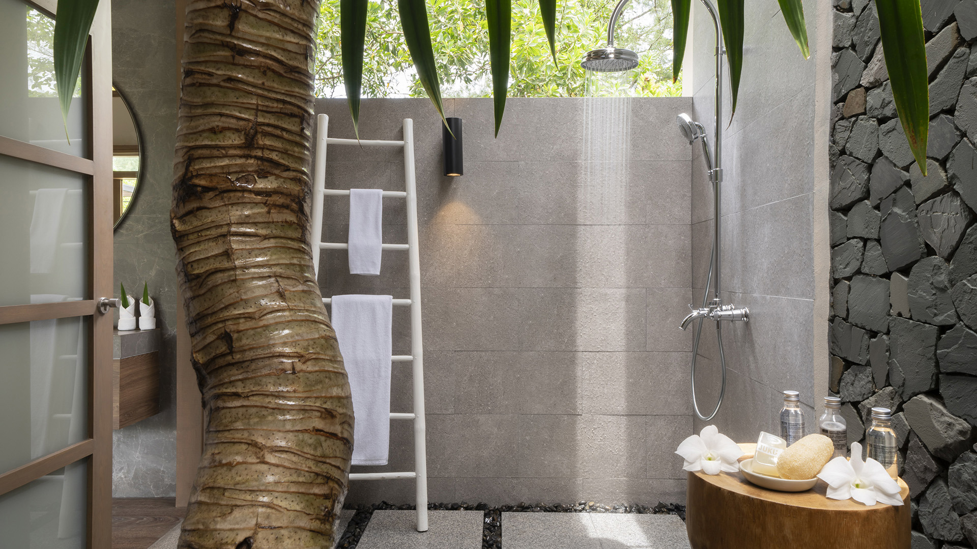  Worldwide, Thailand, The Sarojin, Jacuzzi Pool Suite outdoor shower